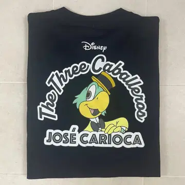 디즈니 세 명의 기사 호세 카리오카 T셔츠 아베일 블랙 L 사이즈