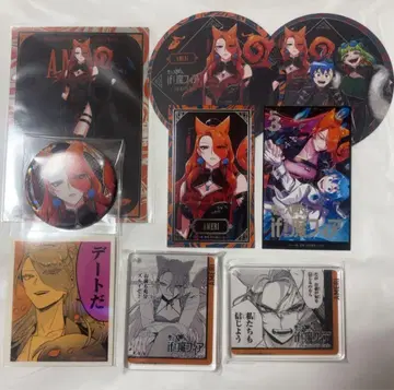 마이마이마이피아 아메리 애니카페 코롯타 캔뱃지 스티커 금박 카드