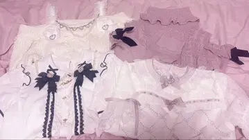 LIZLISA Ank Rouge 블라우스 니트 의류 묶음 판매