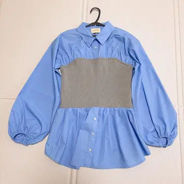 UNITED ARROWS 니트 뷔스티에 콤비 셔츠