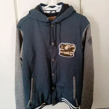 VESPA/A.E.O.M 카모플라쥬 패치 후드 자켓 S 사이즈