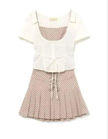 andmary Jad pleats set up beige