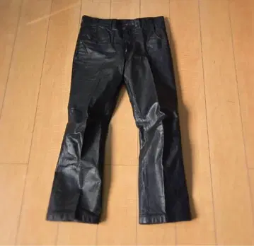 Vintage 소가죽 가죽 팬츠