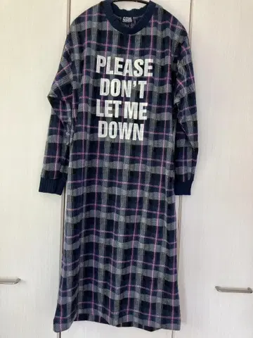 HYSTERIC GLAMOUR 원피스 긴팔 체크 무늬