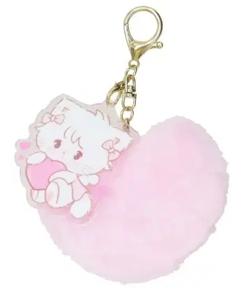 mikko 복슬복슬 키링 하트 무스