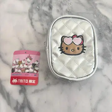 다이토 한정판 헬로키티 퀼트 자수 파우치