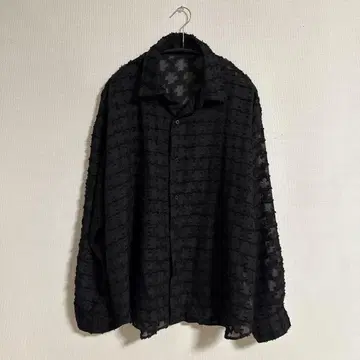 selle glant 세레그랑테 JACQUARD SHEER SHIRT