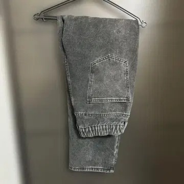그레이 데님 팬츠 리브 포함