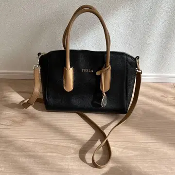 FURLA 숄더백 블랙/베이지