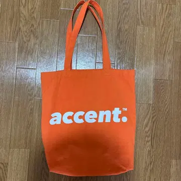 accent 토트백 오렌지