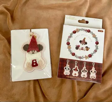 [ 품절 ] 릴린링 키체인 디즈니 크리스마스 레드 빨간색