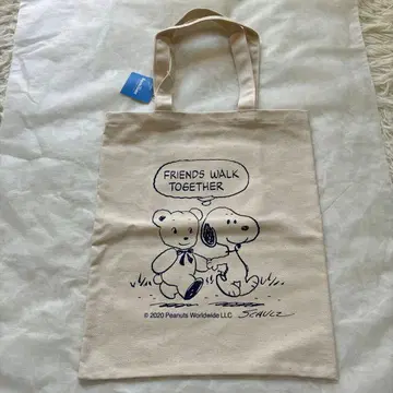 미사용 파밀리아 스쿠피 콜라보 토트백