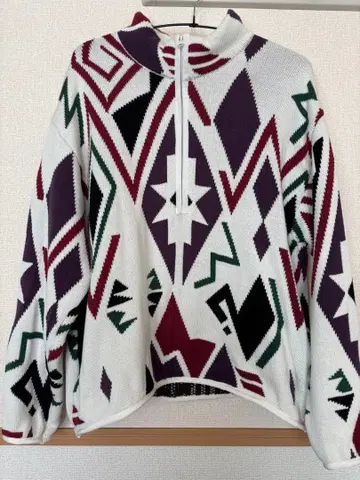 [ 새상품급 ] Iroquois/이로코이 하프 지퍼 니트 M 사이즈