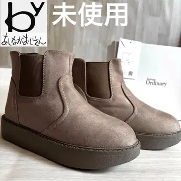 미사용 새상품 통굽 어그 부츠 키다리 아저씨 사이드 고어 부츠 통굽