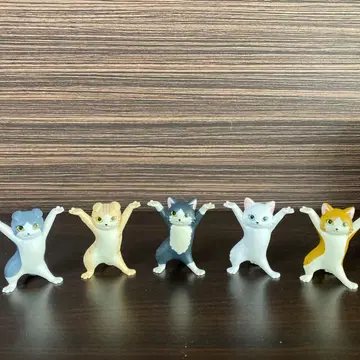 고양이 펜 받침대 3종 5마리 세트