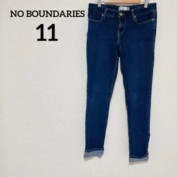NO BOUNDARIES [ 11 ] 스키니 데님 하의 다크 블루