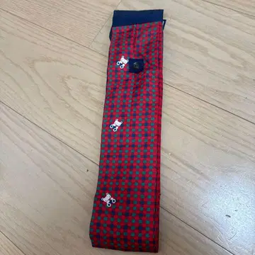 familiar Shupatto 에코백 빨간색 체크 M 사이즈