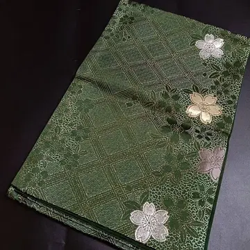 C45 치도리야 나고야 오비 그린 꽃무늬