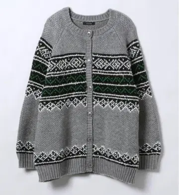 새상품 ] 지나시스 3G 페어아일 크루 가디건