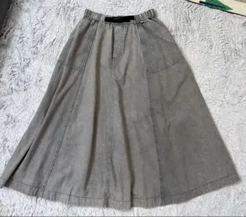 니코앤드 - 그레이 플레어 스커트 M