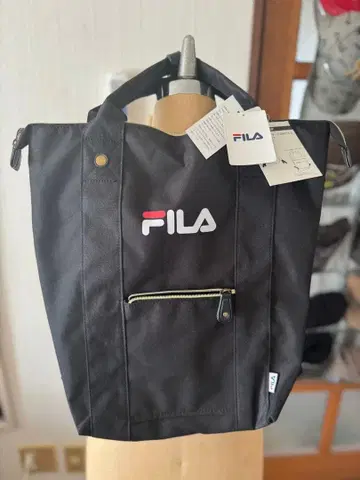 새상품, 미사용 FILA 블랙 토트백 새상품