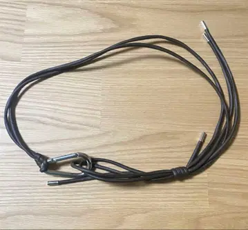 PP plage Plage 다크 브라운 로프 벨트 카라비너 포함