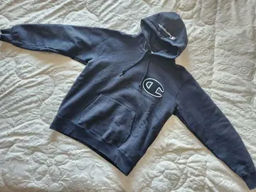 CHAMPION 풀오버 후드티 맨투맨 블랙 사이즈XL