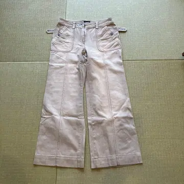 INTELLECTOR 베이지 와이드 팬츠 4G