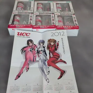 UCC 커피 특제 피규어 포함 전 6세트 에반게리온 신극장판 파 Q