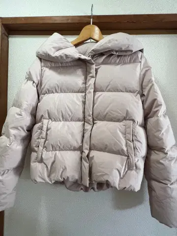 VIS 다운 자켓 핑크 베이지 S 사이즈