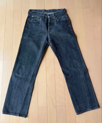 DENIME 블랙 스트레이트 데님 w29