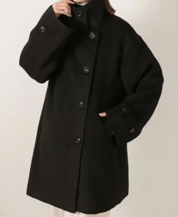 택 포함 미사용 새상품 ad thie 애드티에 샤기 미들 코트