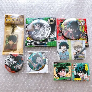 나의 히어로 아카데미아 미도리야 이즈쿠 배지 스티커 키링