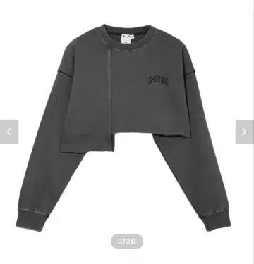 X-GIRL 크롭 맨투맨