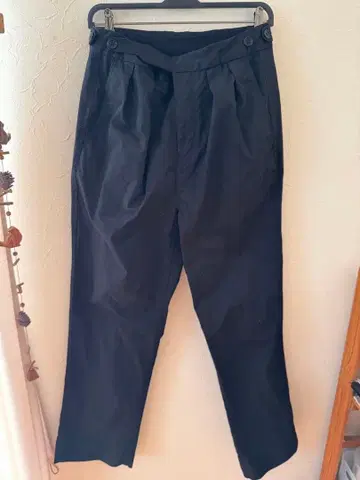 마가렛호웰 프렛페리 콜라보 블랙 캐주얼 팬츠 플리츠