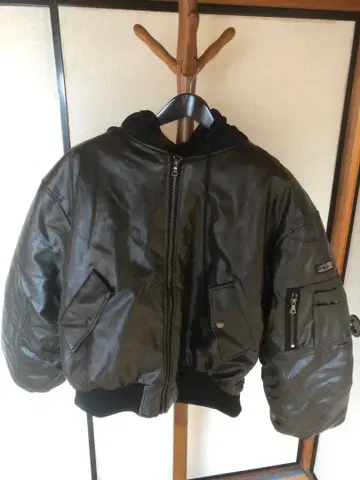 133 블루종 아우터 가죽 자켓