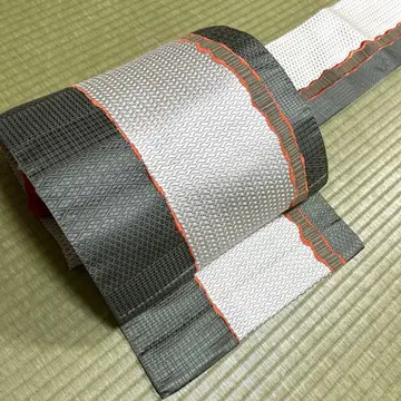 순수 실크 하카타 오리 나고야 오비 [ 투톤 컬러 라인 ]