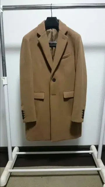 베이지 체스터 코트 S