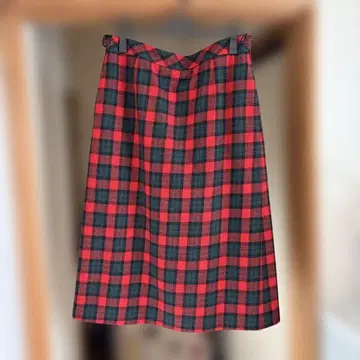 23구 L 사이즈 48 체크 타이트 스커트