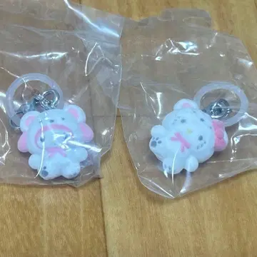 산리오 메지루시 액세서리 복슬복슬 스노우 키티 마이멜로디