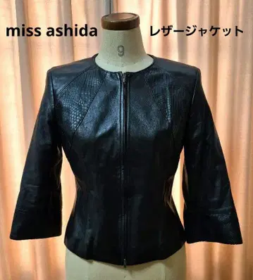 블랙 가죽 숏 자켓