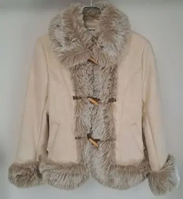 L'EST ROSE 인조 모피 무스탕 코트