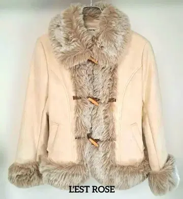 L'EST ROSE 인조 모피 무스탕 코트