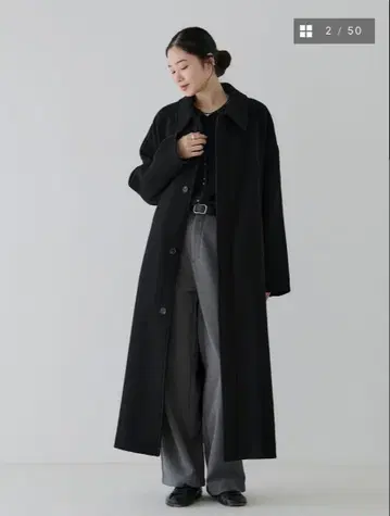 [ 새상품 ] crewre 리버 롱 스텐카라 코트 사이즈 2