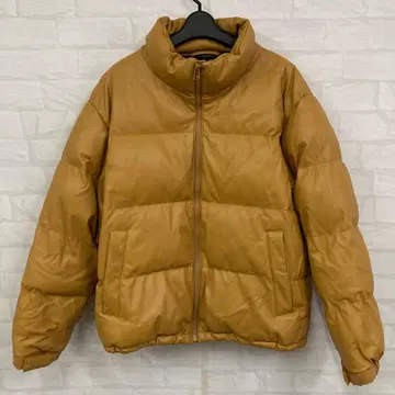 즉시 결제 GU 지유 히트 패디드 인조 가죽 블루종