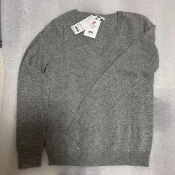 UNIQLO 캐시미어 스웨터 S 라이트 그레이