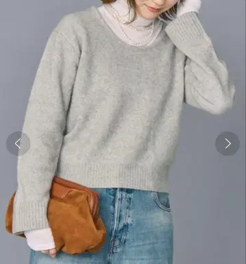 BABYLONE 퍼 U넥 풀오버