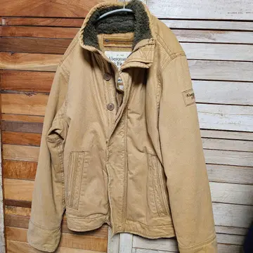 아바클로 덱 자켓 두꺼운 원단 보아 안감 빈티지 가공 L 밀리터리