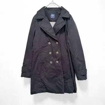 갭 트렌치코트 M 블랙 더블 충전솜
