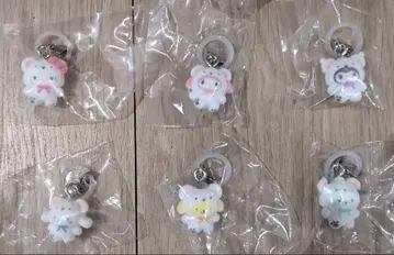 산리오 포근포근 스노우 메지루시 액세서리 컴플리트 세트